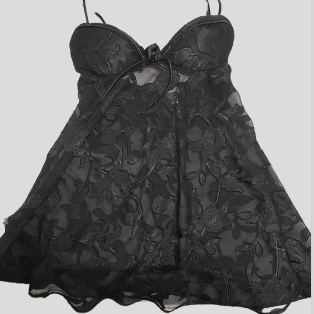 Beautiful Linda Lingerie sheer Lacey babydoll NWOT